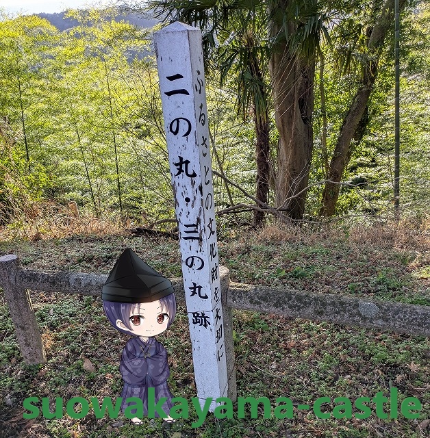 若山城・二の丸三の丸標識