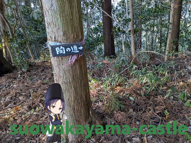 若山城・「陶の道」