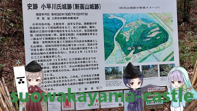 新高山城・登山道入口（二）