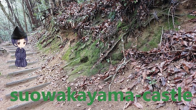 新高山城・山道（階段）