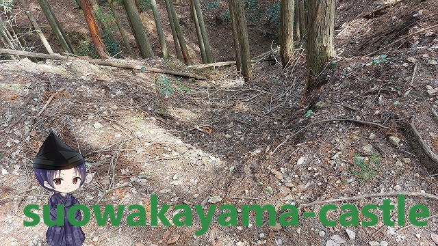 吉田郡山城・尾崎丸から本城への道３