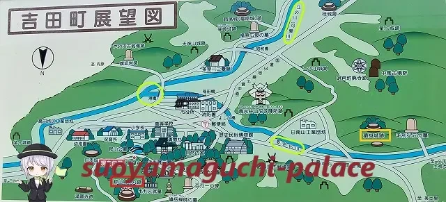 吉田郡山城地図