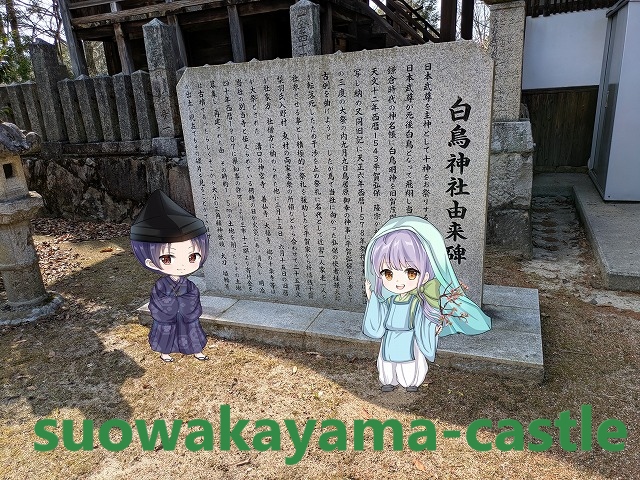 白鳥神社・由来碑